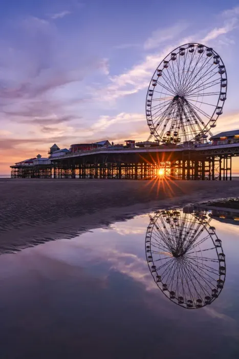 Framed Print : Europe, England, Lancashire, Blackpool, Central Pier Blackpool Framed Print : Europe, England, Lancashire, Blackpool, Central Pier Blackpool