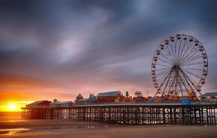 Framed Print : Europe, England, Lancashire, Blackpool, Blackpool Central Pier Framed Print : Europe, England, Lancashire, Blackpool, Blackpool Central Pier