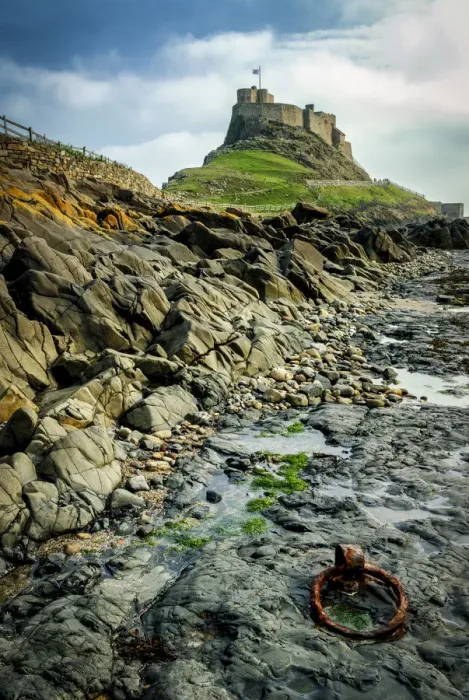 Framed Print : Europe, England, Northumberland, Holy Island, Lindisfarne Castle