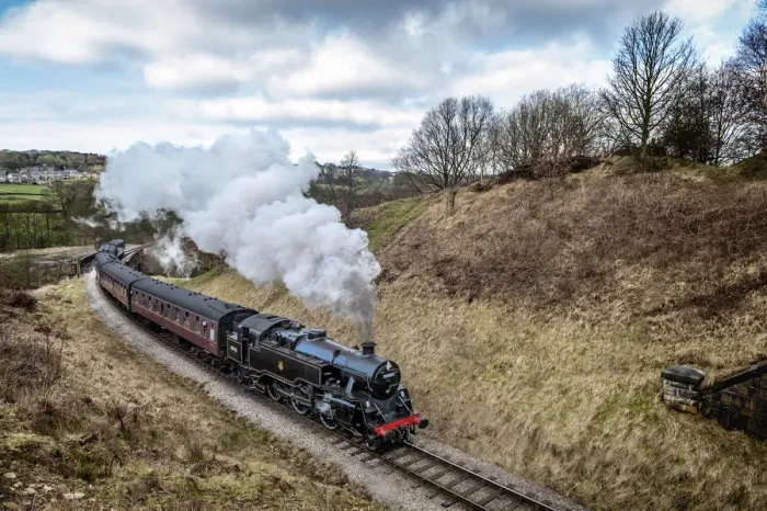 Framed Print : Europe, England, West Yorkshire, Steam Train