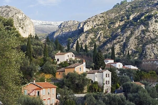 Europe, France, French Riviera, Cote d Azur, perched village of Peillon
