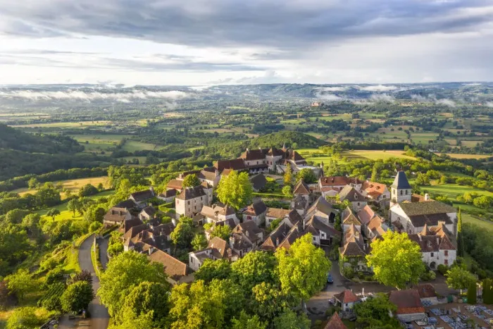 Framed Print : Europe, France, Occitanie, Lot, Loubressac, l un des plus beaux villages de France Framed Print : Europe, France, Occitanie, Lot, Loubressac, l un des plus beaux villages de France