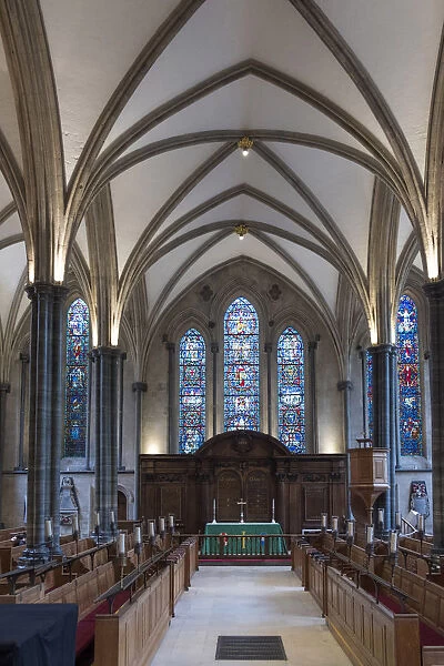 Europe, Great Britain, England, London, interior of the Temple church, a late 12th-century