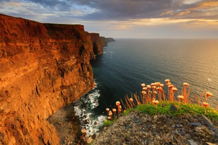Framed Print : Europe, Ireland, Clare county, Cliffs of Moher at sunset Framed Print : Europe, Ireland, Clare county, Cliffs of Moher at sunset