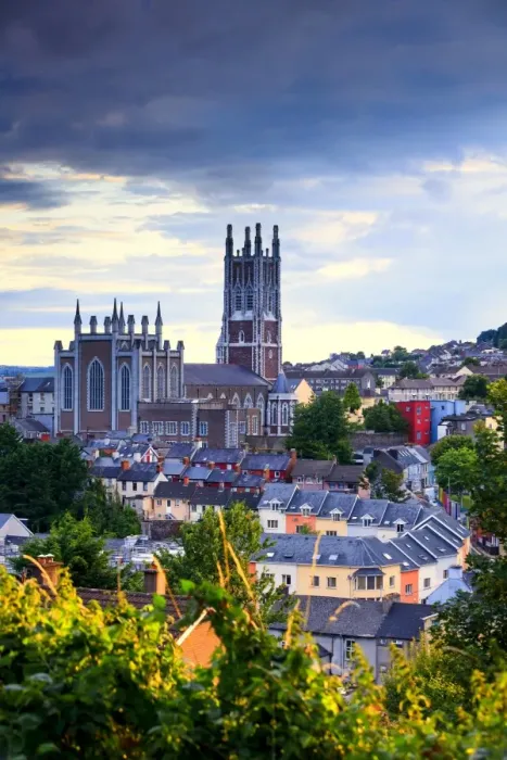 Framed Print : Europe, Ireland, SS Mary and Anne Cathedral at sunset in Cork