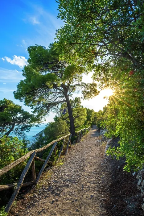 Framed Print : Europe, Italy, Apulia. The hike to Vignanotica on the Gargano Peninsula at sunset Framed Print : Europe, Italy, Apulia. The hike to Vignanotica on the Gargano Peninsula at sunset