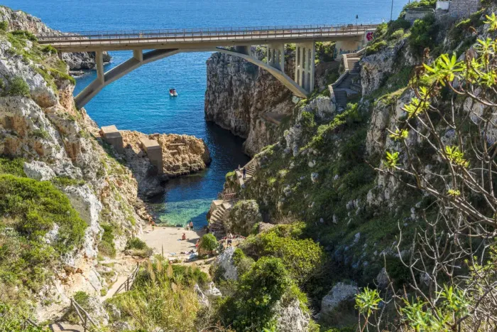 Framed Print : europe, Italy, Apulia. Salento, the Ciolo Channel and bridge near to Gagliano del Capo Framed Print : europe, Italy, Apulia. Salento, the Ciolo Channel and bridge near to Gagliano del Capo