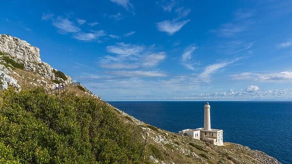 europe, Italy, Apulia. Salento, the lighthouse of Punta Palascia near to Otranto
