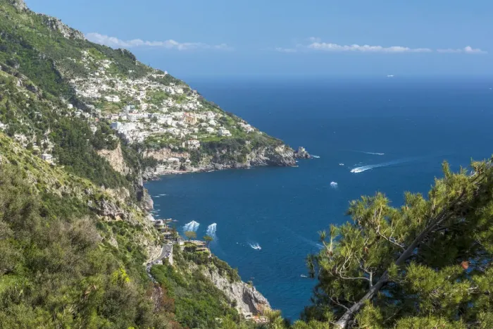 Framed Print : Europe, Italy, Campania. the view from the Gods path towards Praiano Framed Print : Europe, Italy, Campania. the view from the Gods path towards Praiano