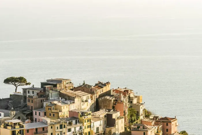 Framed Print : europe, Italy, Cinque Terre. view over Corniglia Framed Print : europe, Italy, Cinque Terre. view over Corniglia