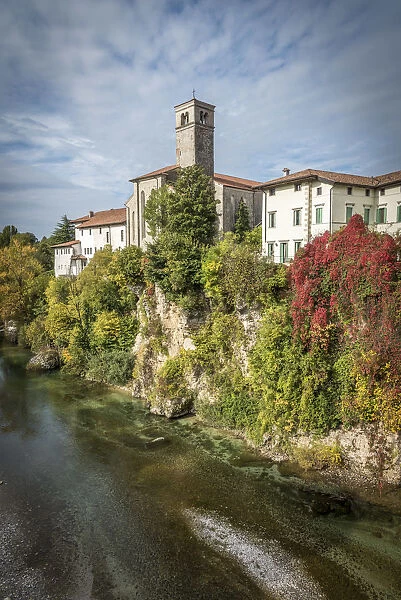 Europe, Italy, Friuli-Venezia-Giulia. A view of Cividale dei Friuli