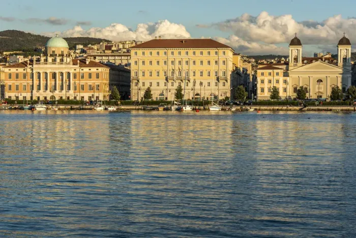 Framed Print : europe, Italy, Friuli-Venezia-Giulia. the seafront of Trieste Framed Print : europe, Italy, Friuli-Venezia-Giulia. the seafront of Trieste