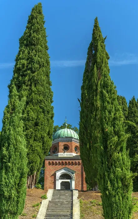 Framed Print : europe, Italy, Friuli Venezia Giulia. The mausoleum of Teodore de la tour near in the Collio area