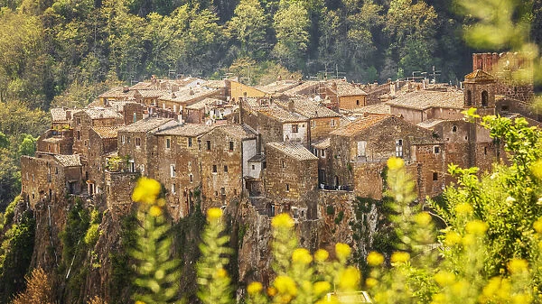 Europe, Italy, Latium. The beautiful village of Calcata Vecchia