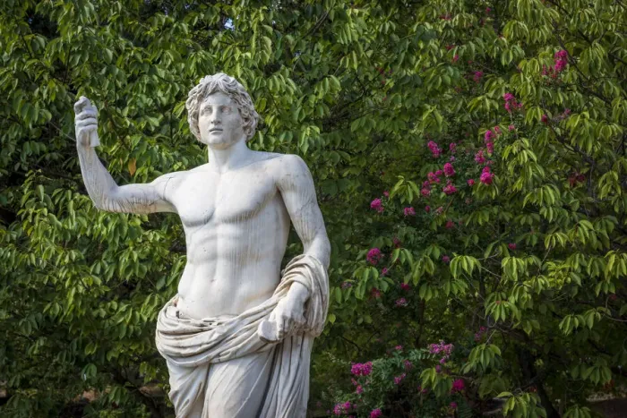 Framed Print : europe, Italy, Latium. Rome, a statue in the Vatican Gardens