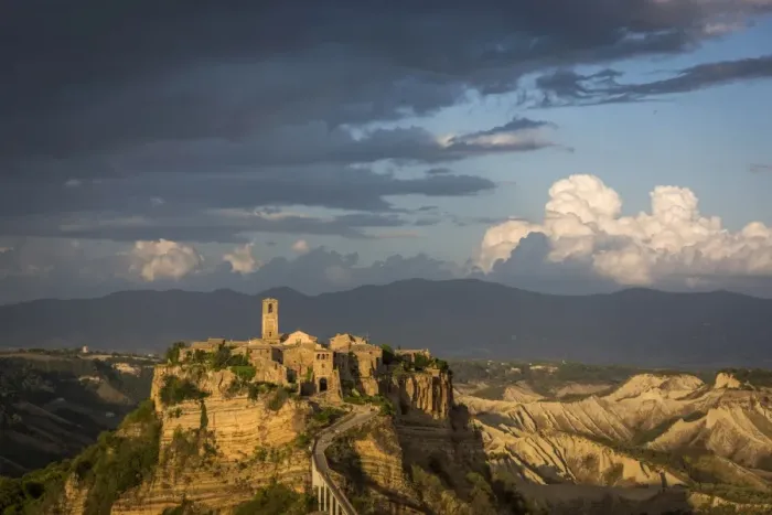 Framed Print : europe, Italy, Lazio. Civita di Bagnoregio at sunset Framed Print : europe, Italy, Lazio. Civita di Bagnoregio at sunset