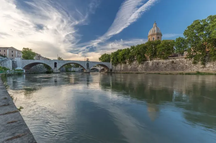 Framed Print : Europe, Italy, Lazio, Rome. Tiber River Framed Print : Europe, Italy, Lazio, Rome. Tiber River
