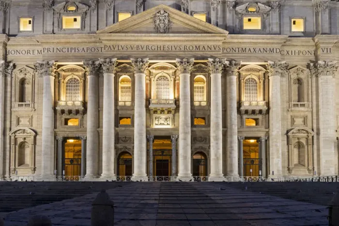 Framed Print : Europe, Italy, Lazio, Rome, Vatican City. Front of St. Peter Basilica Framed Print : Europe, Italy, Lazio, Rome, Vatican City. Front of St. Peter Basilica