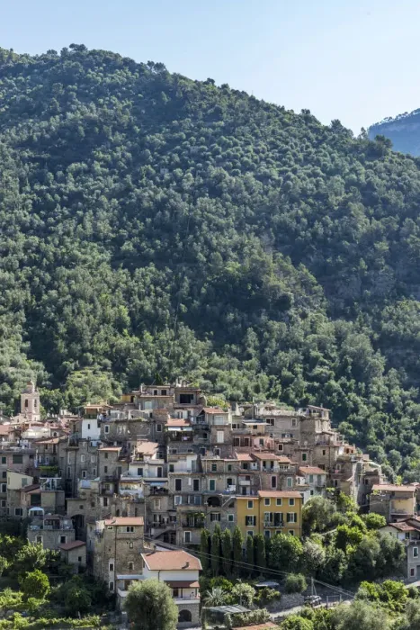 Framed Print : Europe, Italy, Liguria. Airole. A view of the little Ligurian town Framed Print : Europe, Italy, Liguria. Airole. A view of the little Ligurian town
