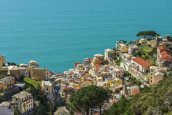 Europe, Italy, Liguria. The Cinque Terre village of Riomaggiore