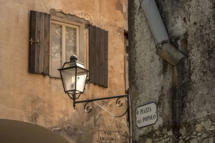 Framed Print : Europe, Italy, Liguria. Fanghetto. A detail in the little village Framed Print : Europe, Italy, Liguria. Fanghetto. A detail in the little village