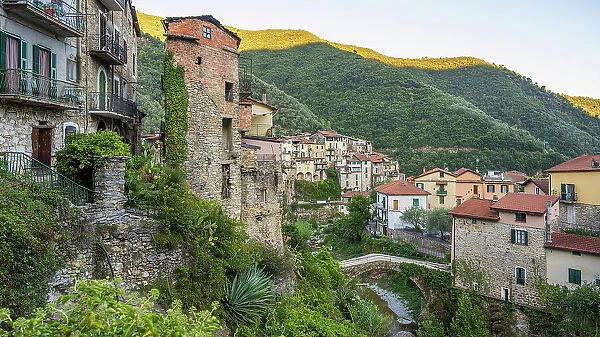 Europe, Italy, Liguria, Rocchetta Nervina, a little hamlet in the mountains