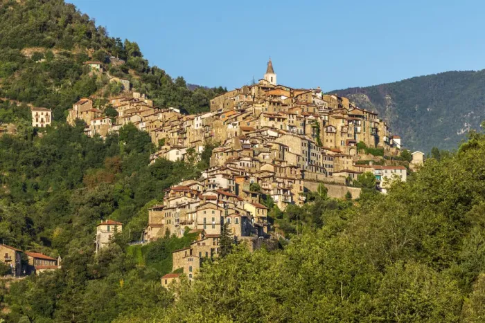 Framed Print : Europe, Italy, Liguria. View of Apricale Framed Print : Europe, Italy, Liguria. View of Apricale
