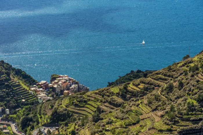 Framed Print : Europe, Italy, Liguria. View over Manarola, Cinque Terre Framed Print : Europe, Italy, Liguria. View over Manarola, Cinque Terre