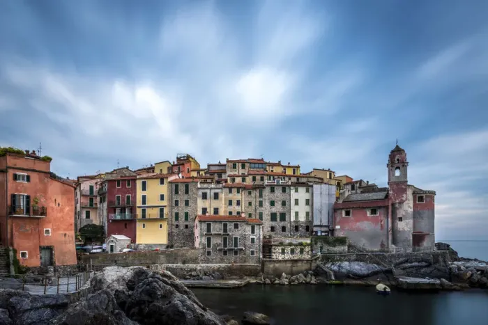 Framed Print : Europe, Italy, Liguria. the village of Tellaro in the Gulf of La Spezia Framed Print : Europe, Italy, Liguria. the village of Tellaro in the Gulf of La Spezia