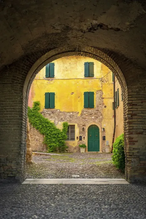 Framed Print : Europe, Italy, Lombardy. Inside the Castle of Pozzolengo Framed Print : Europe, Italy, Lombardy. Inside the Castle of Pozzolengo