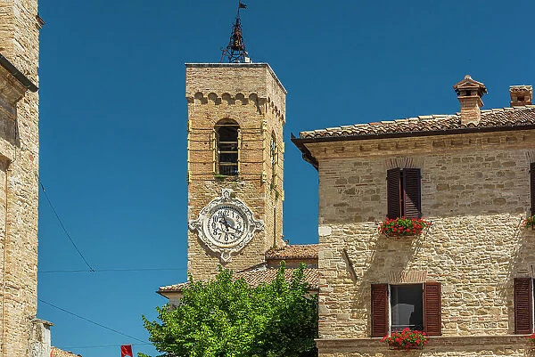 europe, Italy, The Marches. The municipality of Cingoli