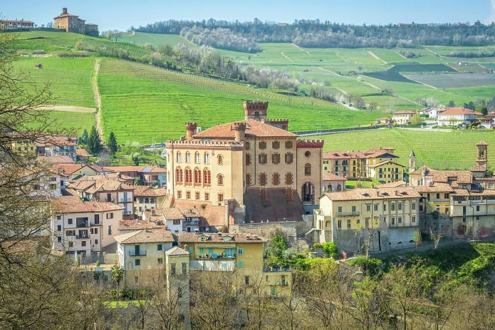 Framed Print : Europe, Italy, Piedmont. The famous castle of the small wine town Barolo that hosts a wine museum Framed Print : Europe, Italy, Piedmont. The famous castle of the small wine town Barolo that hosts a wine museum
