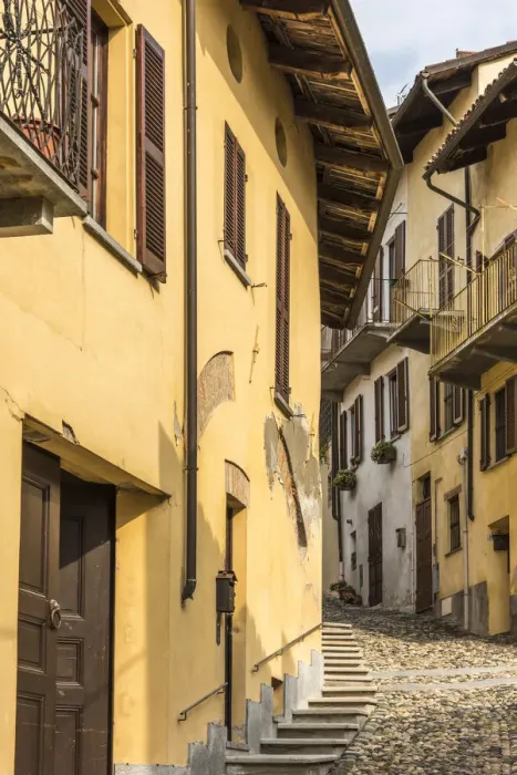 Framed Print : Europe, Italy, Piedmont. A street in Cocconato Framed Print : Europe, Italy, Piedmont. A street in Cocconato