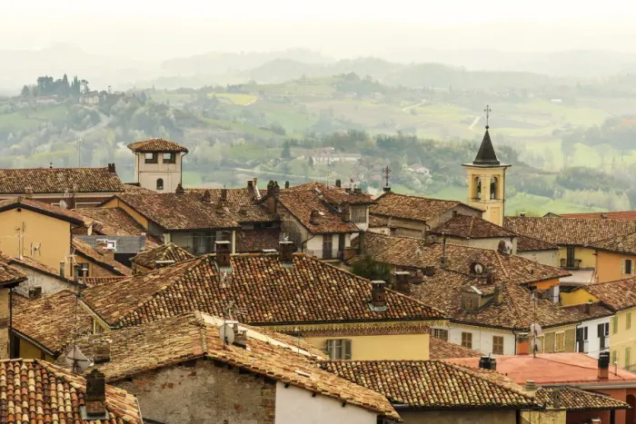 Framed Print : Europe, Italy, Piedmont. The view from Cocconato