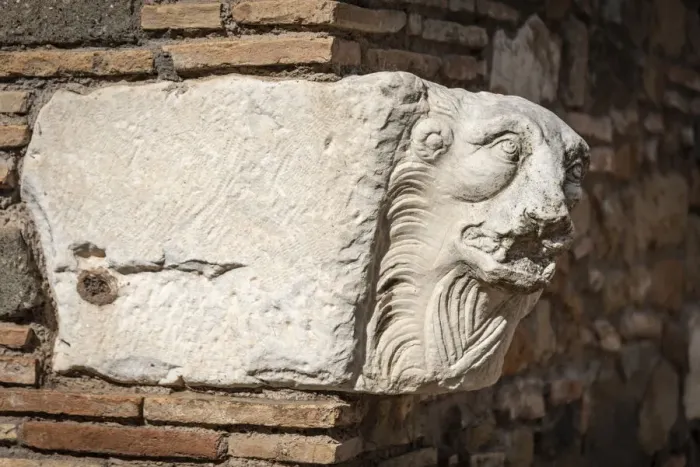 Framed Print : Europe, Italy, Rome. Via Appia Antica. An ancient roman sculpture in the Capo di Bove Framed Print : Europe, Italy, Rome. Via Appia Antica. An ancient roman sculpture in the Capo di Bove