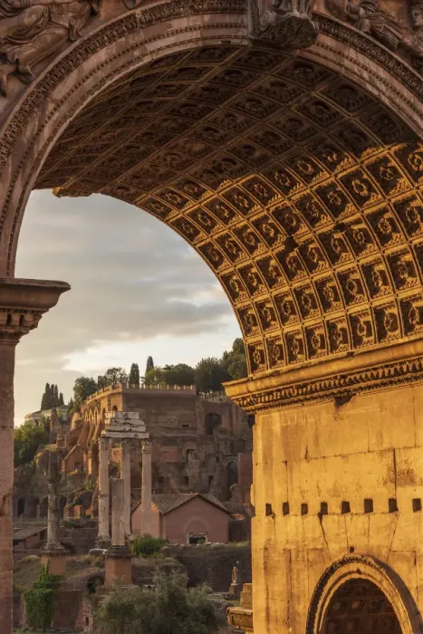 Framed Print : Europe, Italy, Rome. The arch of Septimus Severus in the Forum Romanum at sunrise Framed Print : Europe, Italy, Rome. The arch of Septimus Severus in the Forum Romanum at sunrise