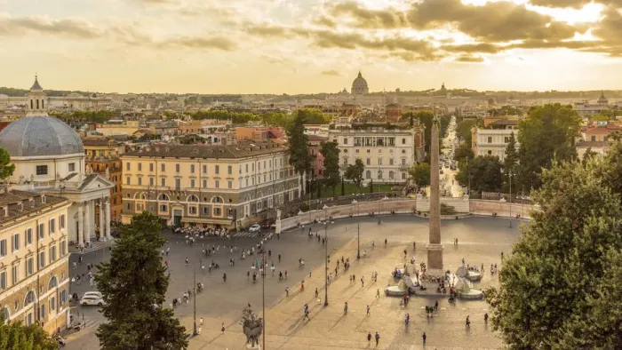 Framed Print : Europe, Italy, Rome. View toward the Piazza del Popolo and Saint Peter Framed Print : Europe, Italy, Rome. View toward the Piazza del Popolo and Saint Peter