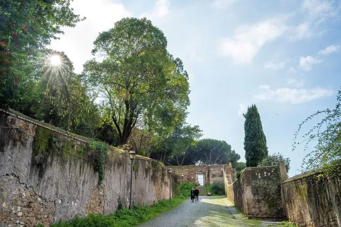 Framed Print : Europe, Italy, Rome. Walking down from the Aventine hill on an ancient footpath Framed Print : Europe, Italy, Rome. Walking down from the Aventine hill on an ancient footpath
