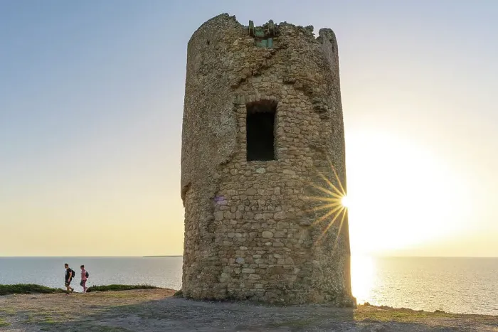 Framed Print : Europe, Italy, Sardinia. One of the Spanish Watch towers, Turre sa Mora at Punta Mannu Cape near to Mandriola Framed Print : Europe, Italy, Sardinia. One of the Spanish Watch towers, Turre sa Mora at Punta Mannu Cape near to Mandriola