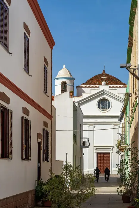Framed Print : Europe, Italy, Sardinia. A street in the little town of Calasetta on the Island Sant Antioco in the Sulcis area Framed Print : Europe, Italy, Sardinia. A street in the little town of Calasetta on the Island Sant Antioco in the Sulcis area