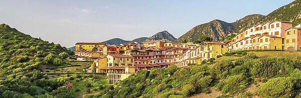 Europe, Italy, Sardinia. TThe village of Nebida