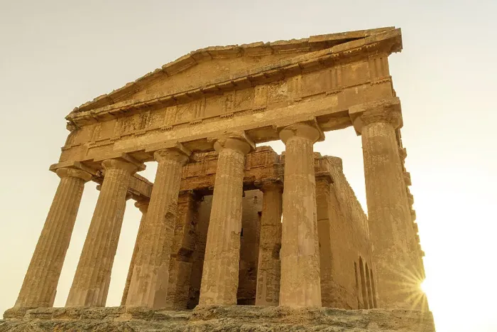 Framed Print : Europe, Italy, Sicily, Agrigento. The Temple of Concordia in the Valley of the Temples at sunset Framed Print : Europe, Italy, Sicily, Agrigento. The Temple of Concordia in the Valley of the Temples at sunset