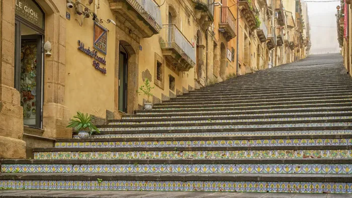 Framed Print : Europe, Italy, Sicily, Caltagirone. The famous stairway with ceramics Framed Print : Europe, Italy, Sicily, Caltagirone. The famous stairway with ceramics