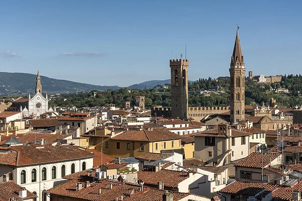 Europe, Italy, Tuscany, Florence, Rooftops of Florence