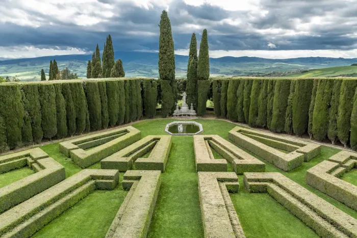Framed Print : europe, Italy, Tuscany. The gardens of la Foce near to Chianciano Terme Framed Print : europe, Italy, Tuscany. The gardens of la Foce near to Chianciano Terme