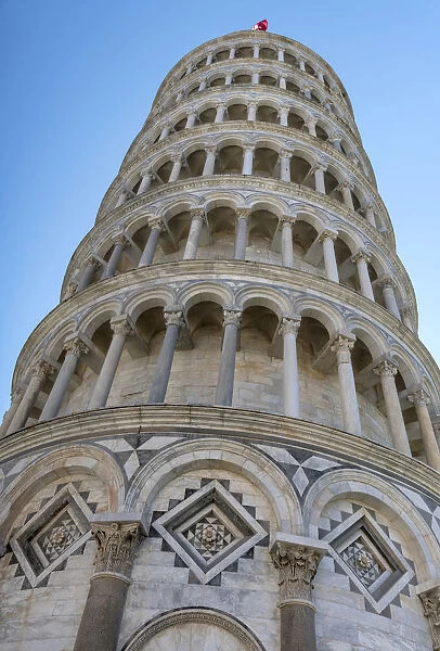 Europe, Italy, Tuscany, Pisa, Torre di Pisa, Leaning Tower of Pisa