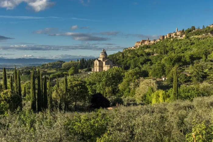 Framed Print : europe, Italy, Tuscany. a view of Montepulciano Framed Print : europe, Italy, Tuscany. a view of Montepulciano