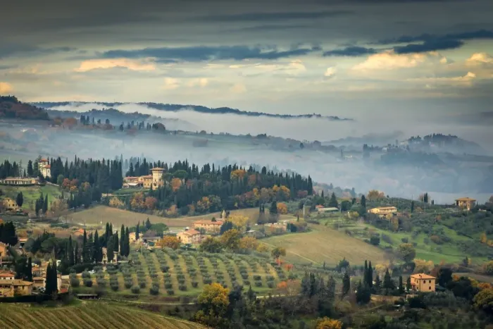 Framed Print : Europe, Italy, Tuscany. View from San Gimignano Framed Print : Europe, Italy, Tuscany. View from San Gimignano