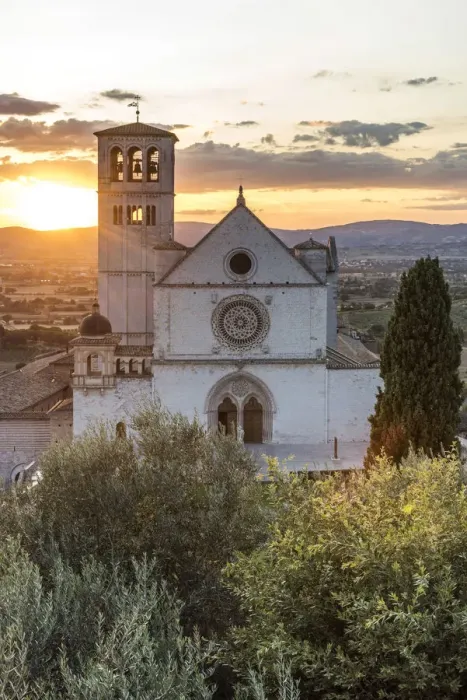 Framed Print : Europe, Italy, Umbria, Assisi. Sunset at the Basilica of Saint Francis of Assisi Framed Print : Europe, Italy, Umbria, Assisi. Sunset at the Basilica of Saint Francis of Assisi