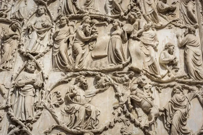 Framed Print : europe, italy, Umbria, Orvieto. Detail of the facade of the cathedral Framed Print : europe, italy, Umbria, Orvieto. Detail of the facade of the cathedral